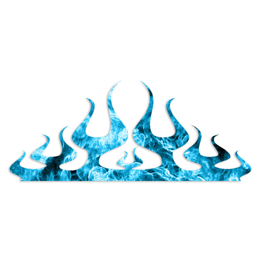 Flames Fire – Decal Sticker – Multiple Patterns & Sizes – ebn7274