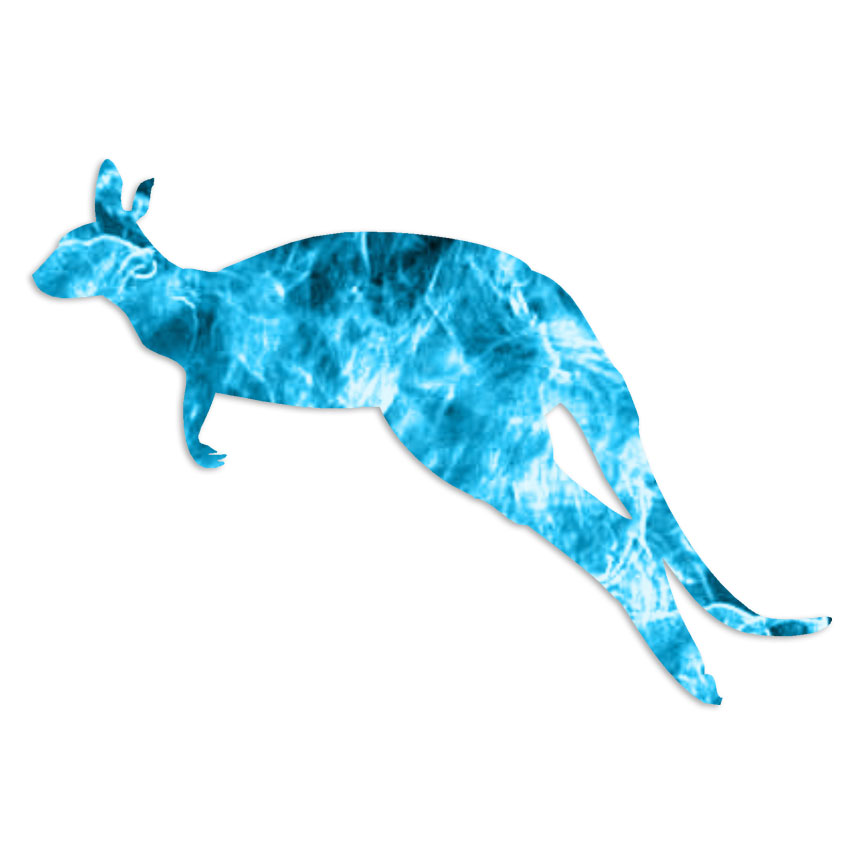 Kangaroo Roo – Decal Sticker – Multiple Patterns & Sizes – ebn7424