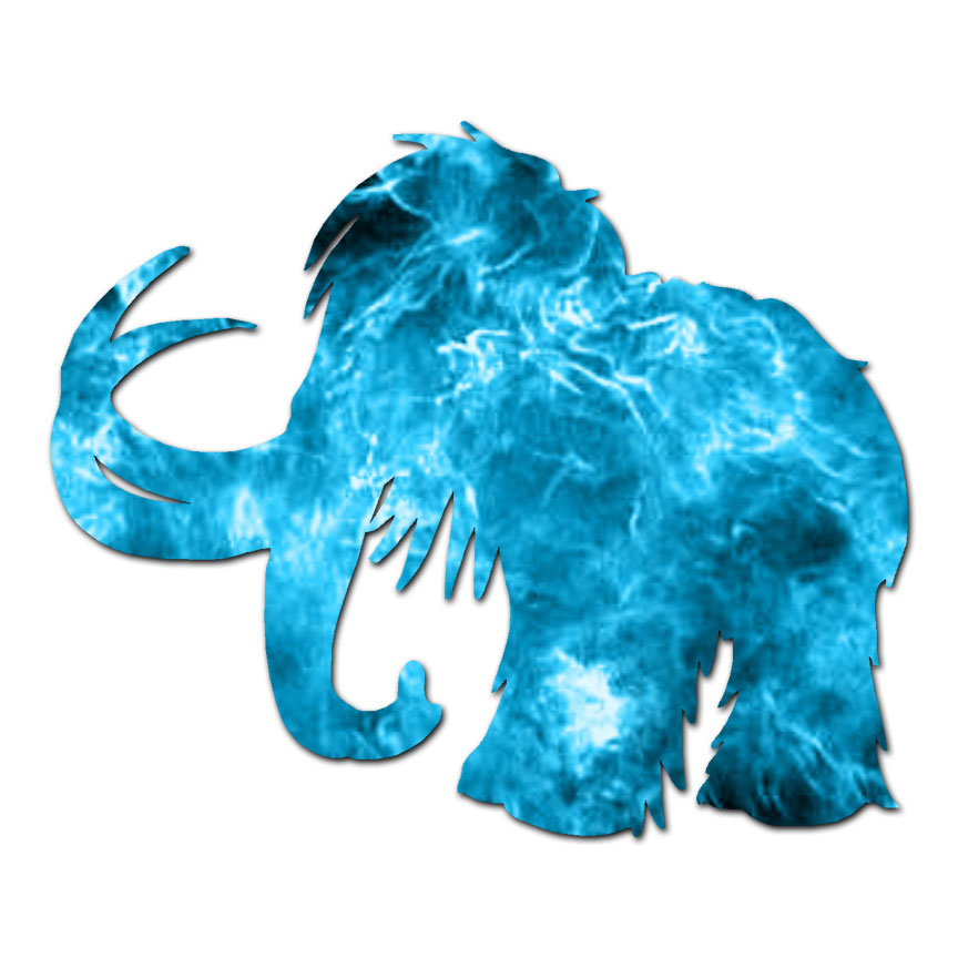 Mastodon Mammoth – Vinyl Decal Sticker – Multiple Patterns & Sizes – ebn757