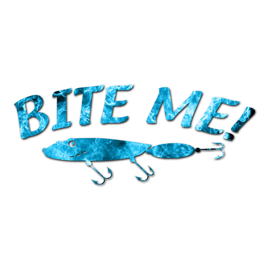 bite me fishing lure DTF Transfer Tie on a Bite Bite Me Fishing Lure Tumbler