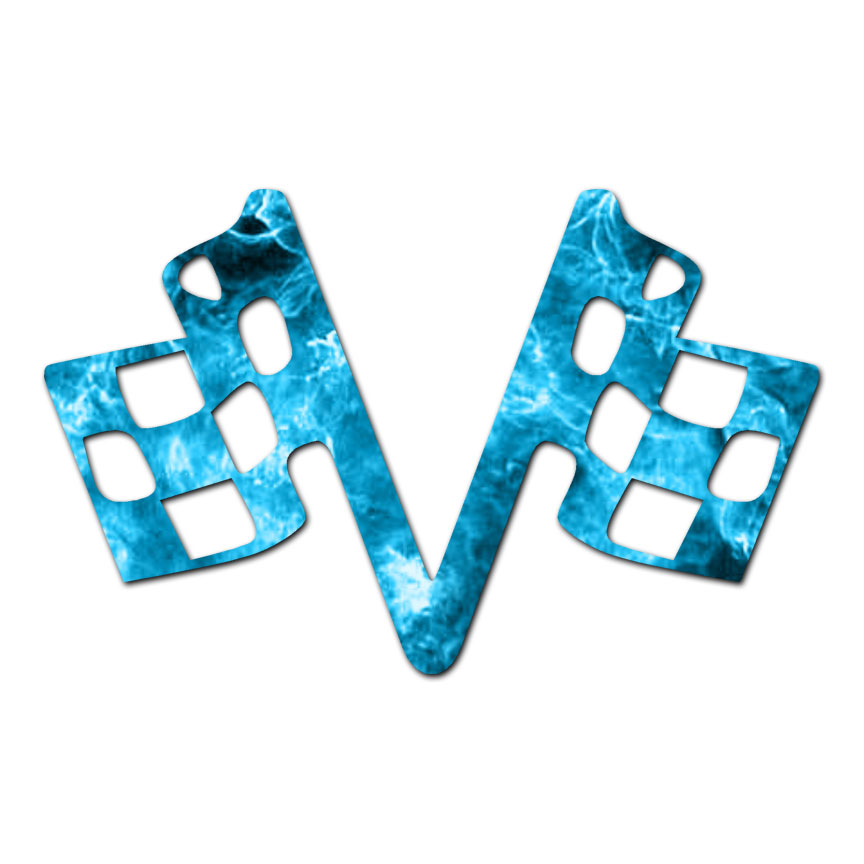 Checkered Flag Racing – Vinyl Decal Sticker – Multiple Patterns & Sizes – ebn818