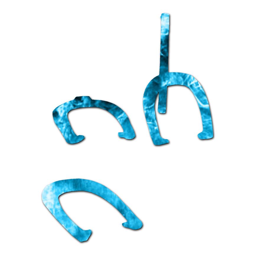 Horse Shoes – Vinyl Decal Sticker – Multiple Patterns & Sizes – ebn888