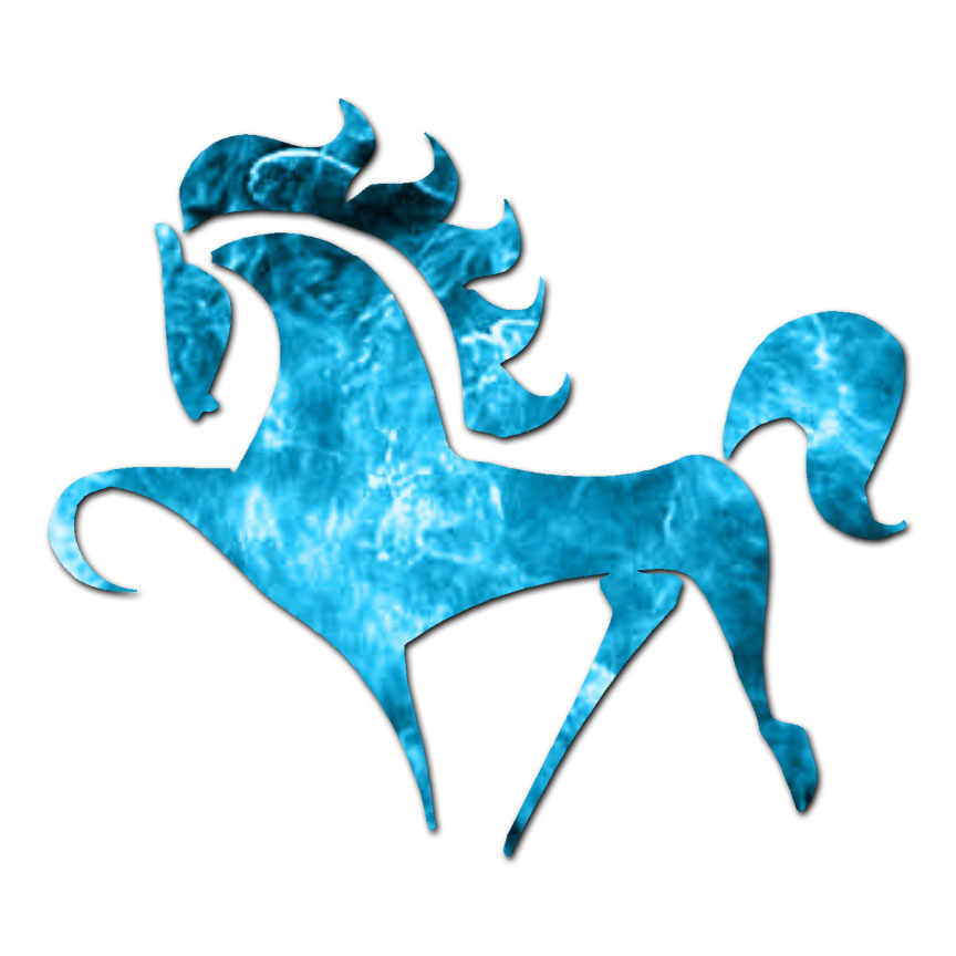 Greek Horse – Vinyl Decal Sticker – Multiple Patterns & Sizes – ebn892