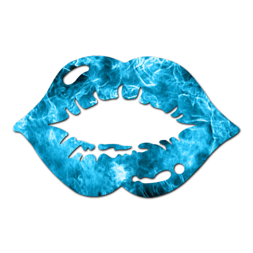 Blow Kiss Lips – Vinyl Decal Sticker – Multiple Patterns & Sizes – ebn917