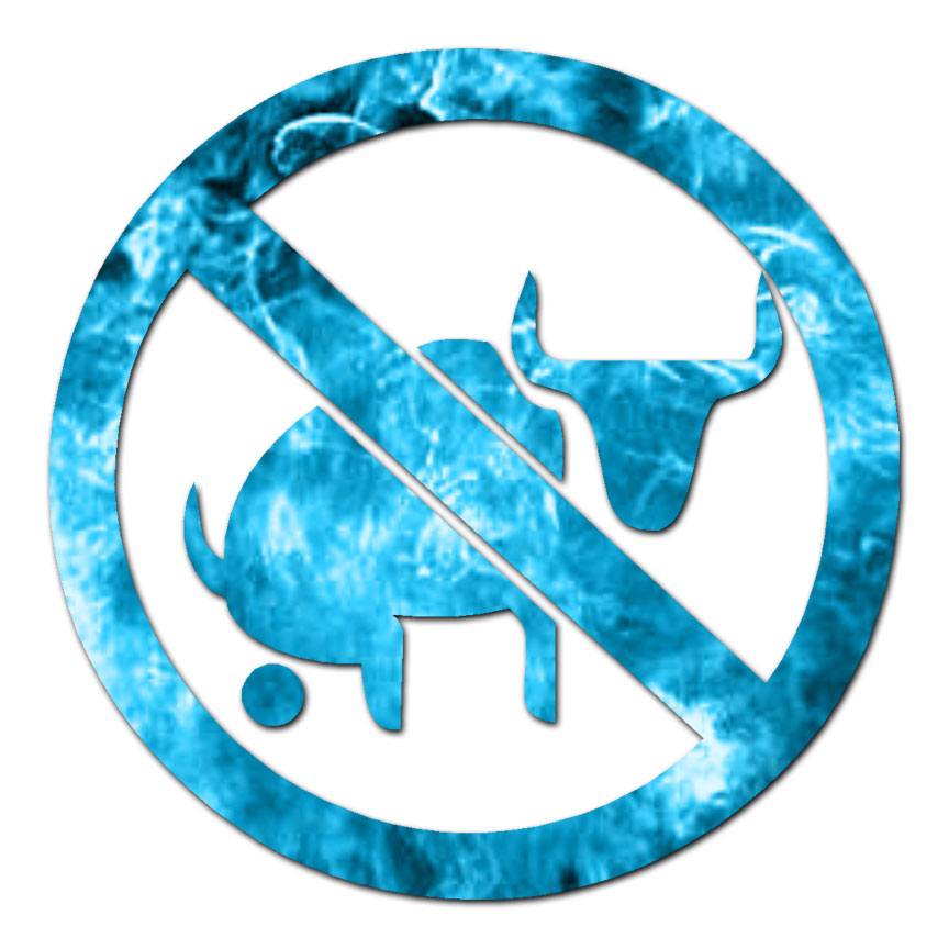 No Bull Poop BS – Vinyl Decal Sticker – Multiple Patterns & Sizes – ebn931