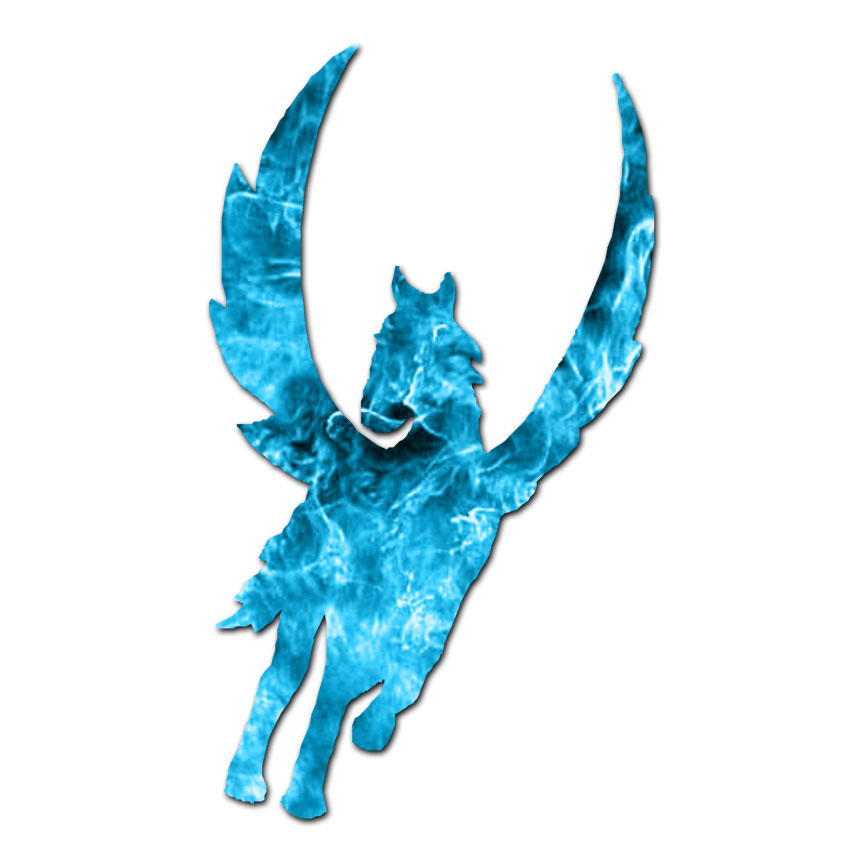 Pegasus Flying Horse – Vinyl Decal Sticker – Multiple Patterns & Sizes – ebn944