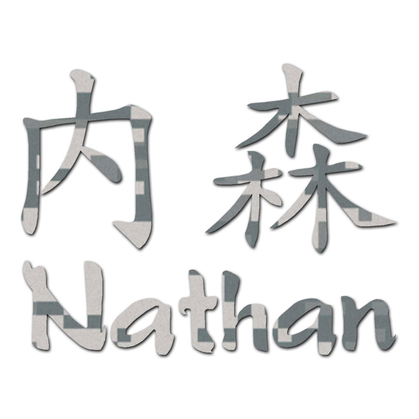 miniatura 13  - Símbolo chino Nathan nombre-DECAL STICKER-Varios Patrones y Tamaños-ebn2209