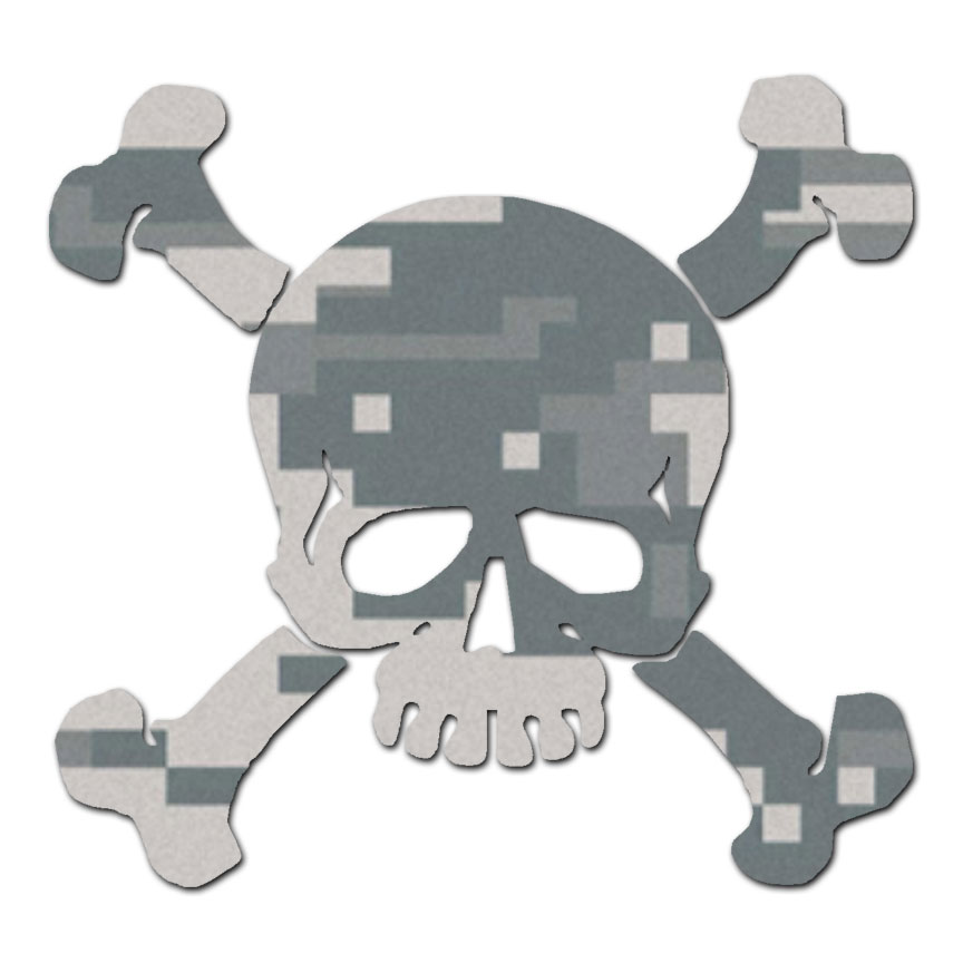 Skull Crossbones Pirate - Decal Sticker - Multiple Color & Sizes - ebn991