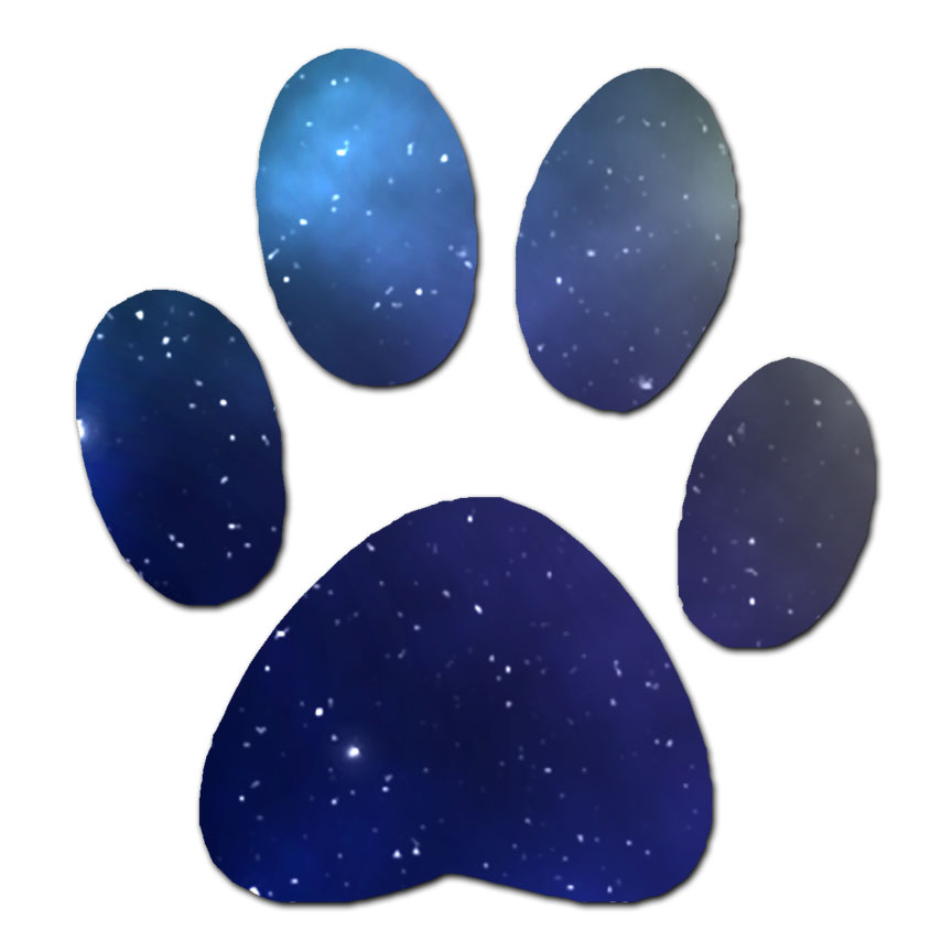 Dog Paw Print - Vinyl Decal Sticker - Multiple Color & Sizes - ebn212