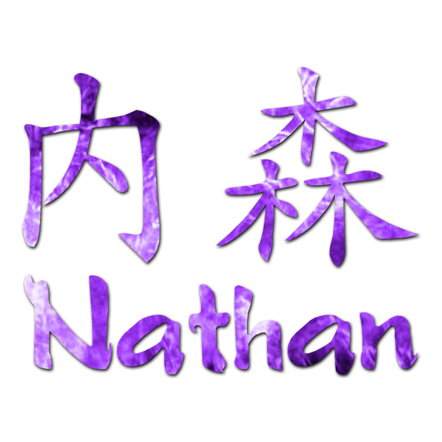 miniatura 6  - Símbolo chino Nathan nombre-DECAL STICKER-Varios Patrones y Tamaños-ebn2209