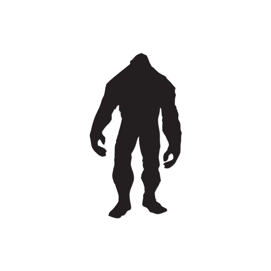 Big Foot Sasquatch Yeti – Decal Sticker – Multiple Color & Sizes – ebn105