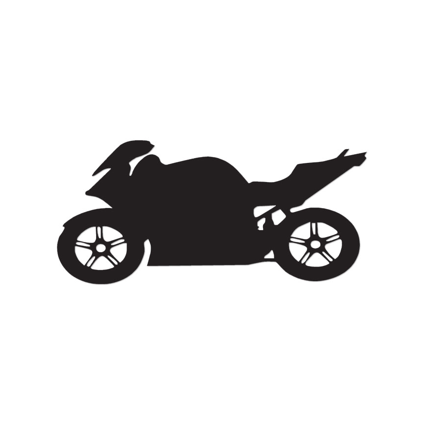 Motorcycle – Vinyl Decal Sticker – Multiple Color & Sizes – ebn108