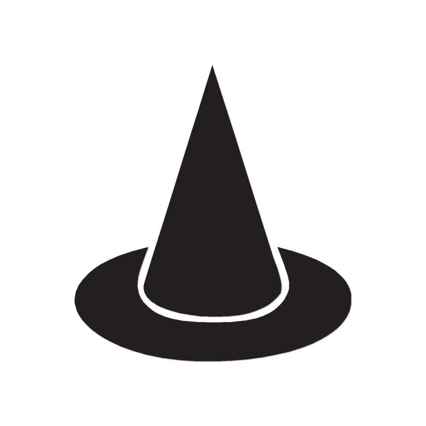 Witch Hat – Vinyl Decal Sticker – Multiple Color & Sizes – ebn1108