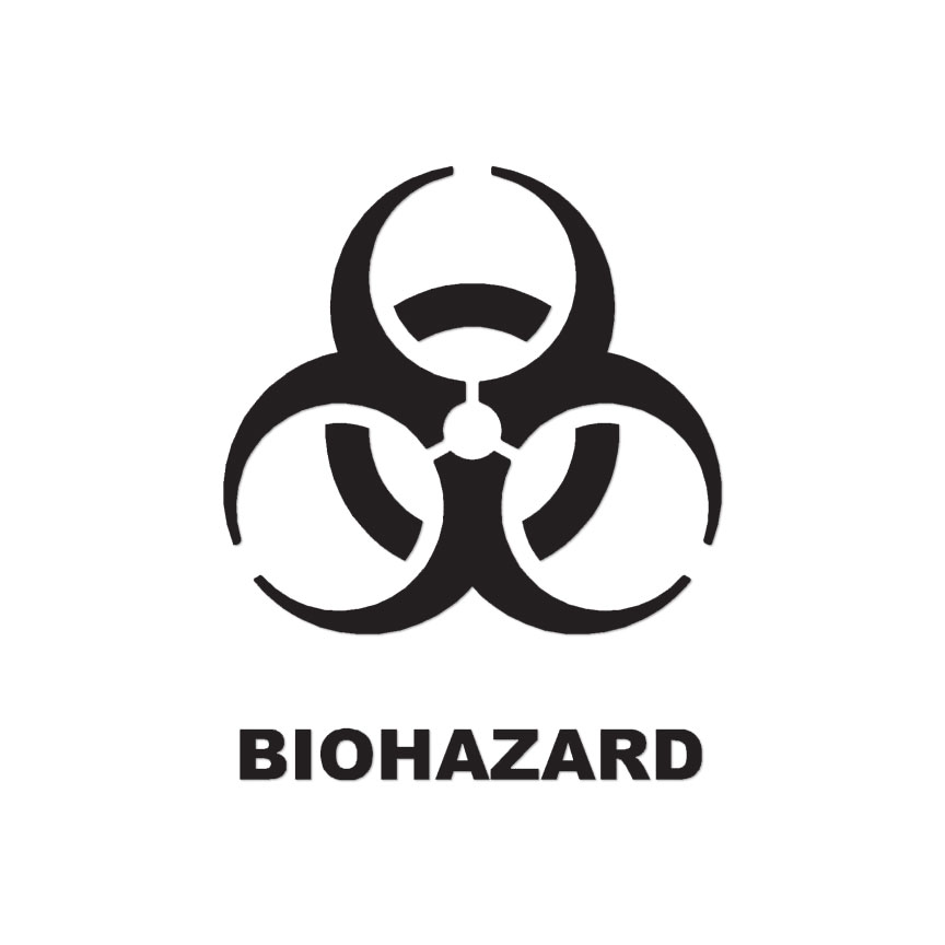 Bio Hazard Symbol – Vinyl Decal Sticker – Multiple Color & Sizes – ebn111