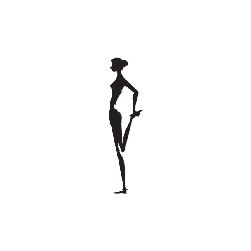 Yoga Standing Stretch – Decal Sticker – Multiple Color & Sizes – ebn1155