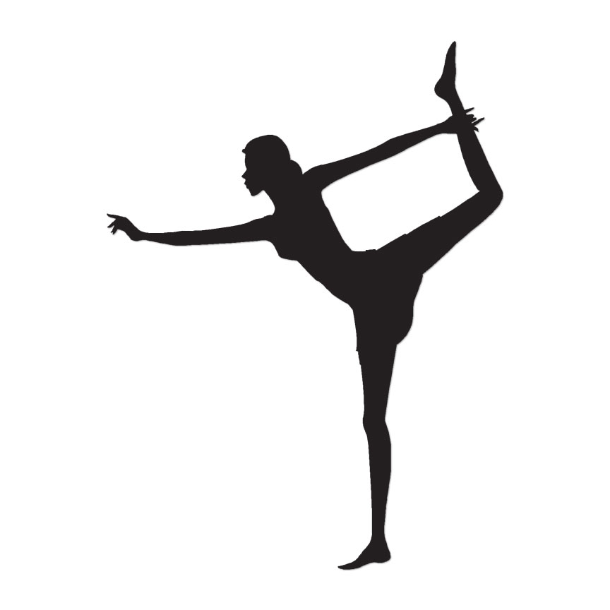Yoga Standing Dancer – Vinyl Decal Sticker – Multiple Color & Sizes – ebn1159