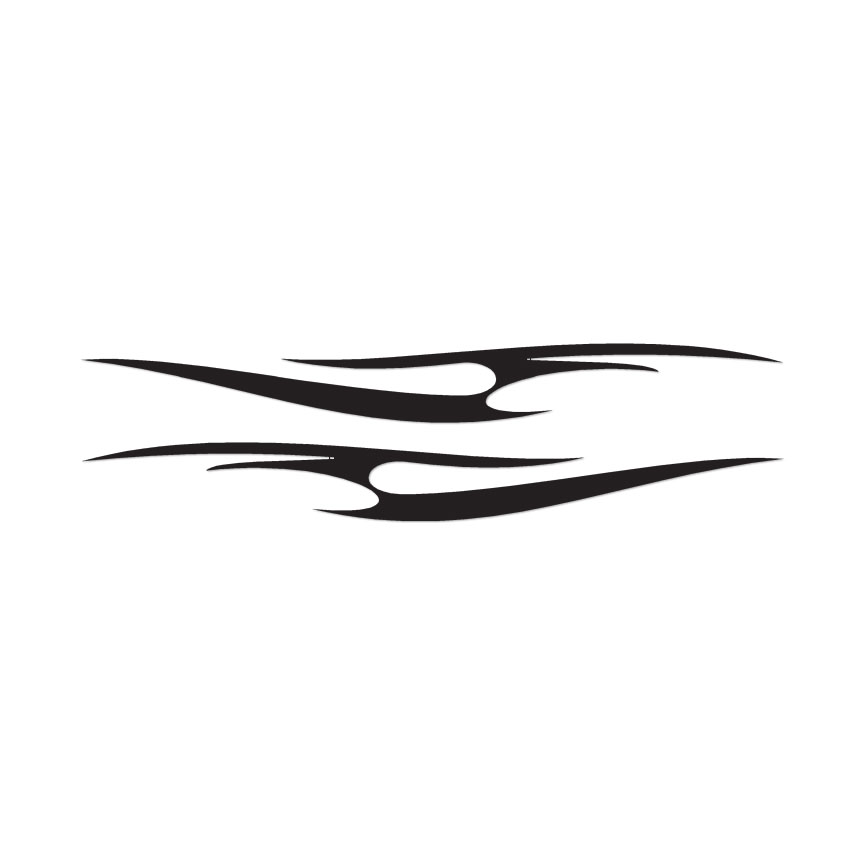 Fire Flames Tribal Splash – Vinyl Decal – Multiple Color & Sizes – ebn1323