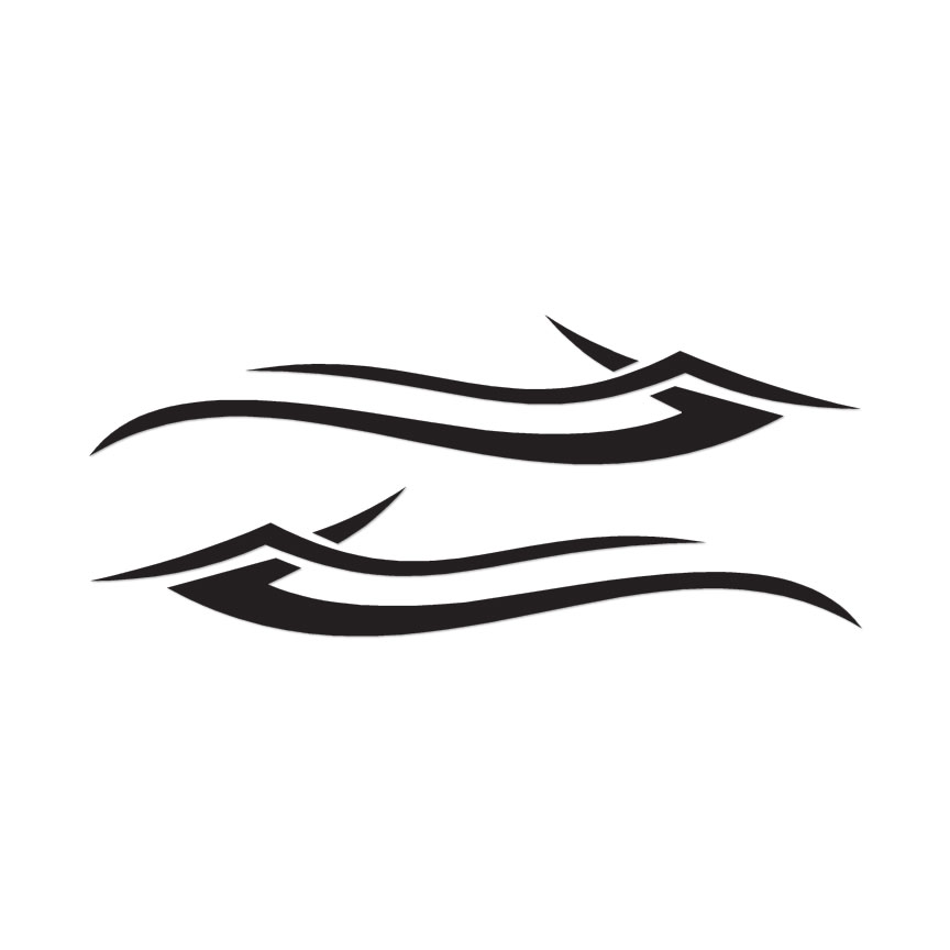Fire Flames Splash Tribal – Vinyl Decal – Multiple Color & Sizes – ebn1327