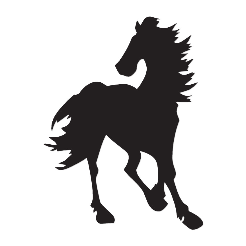 Horse Stallion Gallop – Decal Sticker – Multiple Color & Sizes – ebn1349