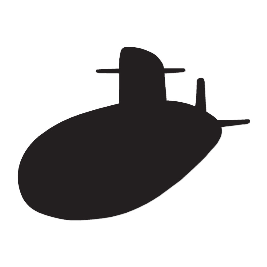 Submarine Navy – Vinyl Decal Sticker – Multiple Color & Sizes – ebn1400