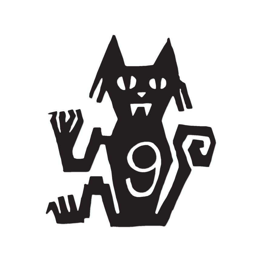 Cat Nine Lives – Vinyl Decal Sticker – Multiple Color & Sizes – ebn145