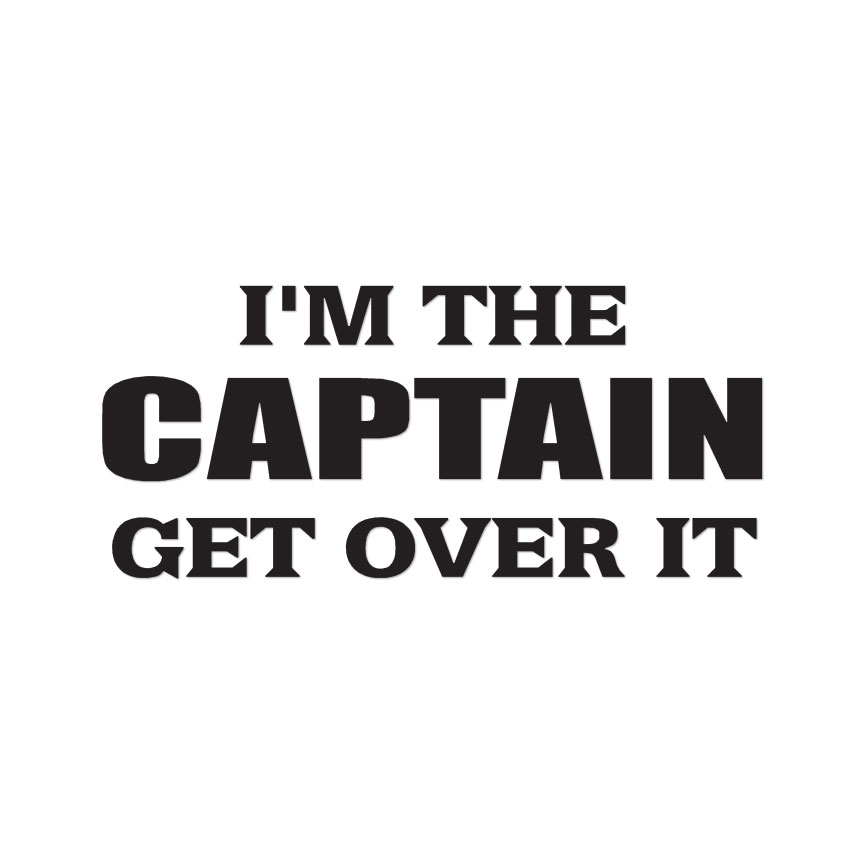 Im The Captain Boat Ship – Decal Sticker – Multiple Color & Sizes – ebn1680