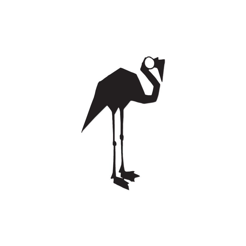 Flamingo Monster Art – Vinyl Decal Sticker – Multiple Color & Sizes – ebn1767