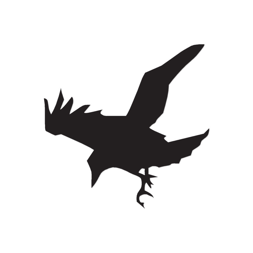 Crow Blackbird Raven – Vinyl Decal Sticker – Multiple Color & Sizes – ebn188