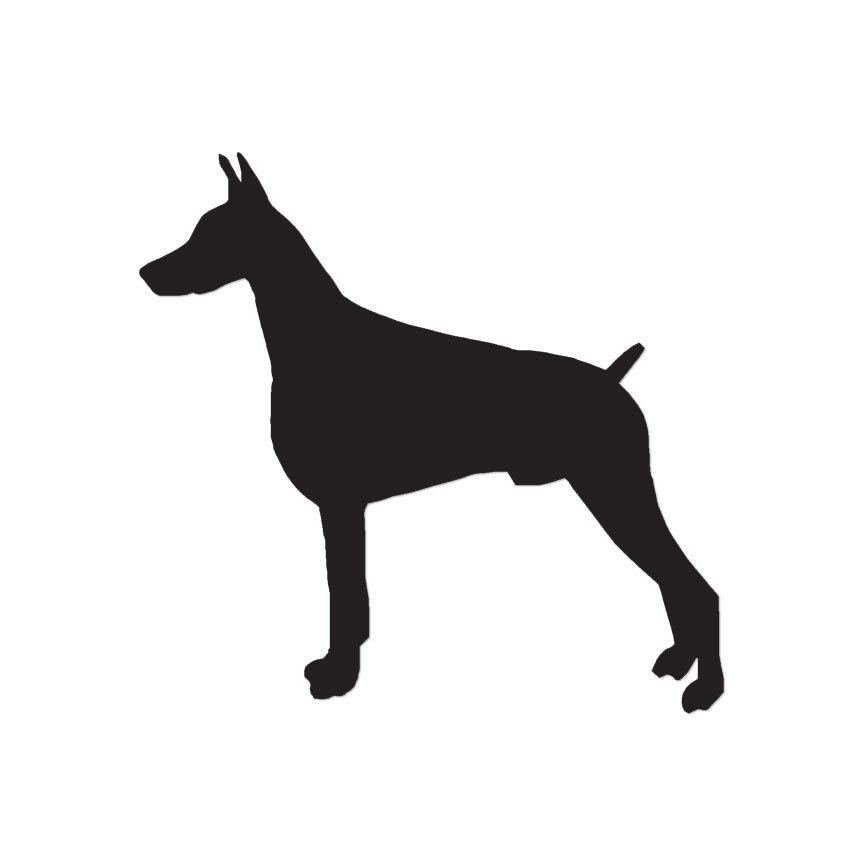Doberman Dog – Vinyl Decal Sticker – Multiple Color & Sizes – ebn1945