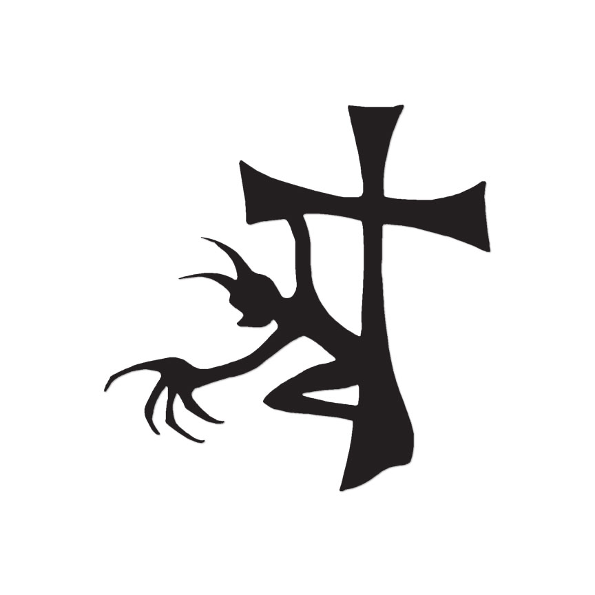 Demon Cross Devil – Vinyl Decal Sticker – Multiple Color & Sizes – ebn200