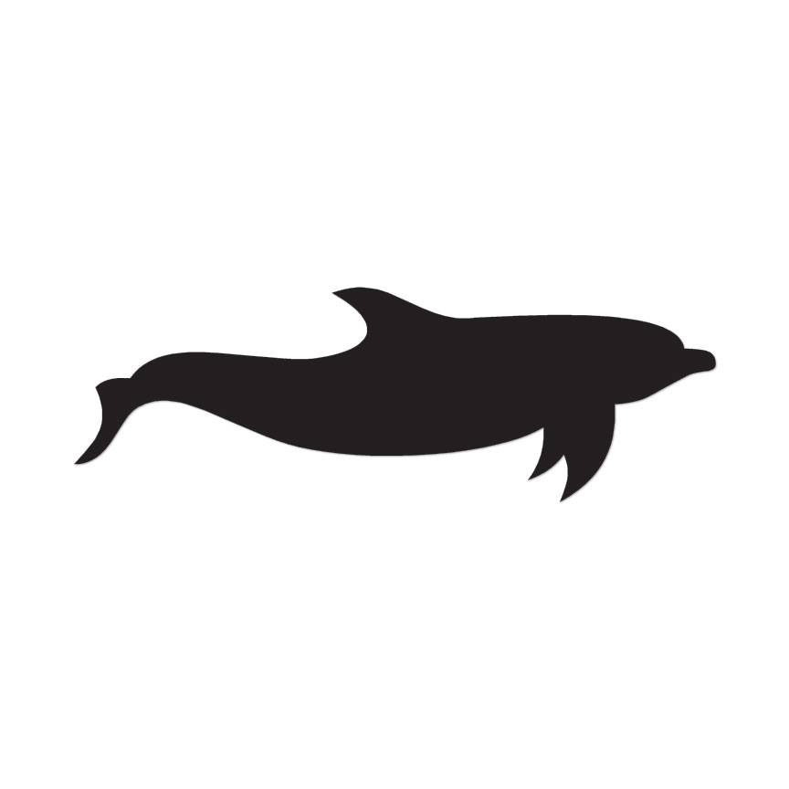 Dolphin Porpoise – Vinyl Decal Sticker – Multiple Color & Sizes – ebn219