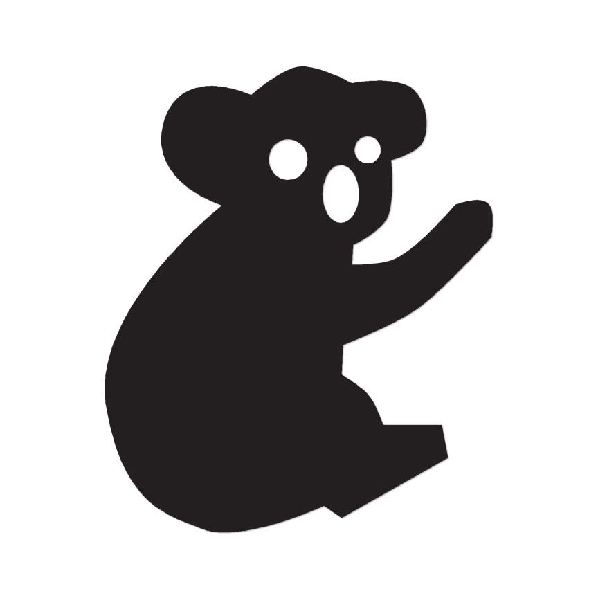 Cute Koala Bear – Vinyl Decal Sticker – Multiple Colors & Sizes – ebn2341