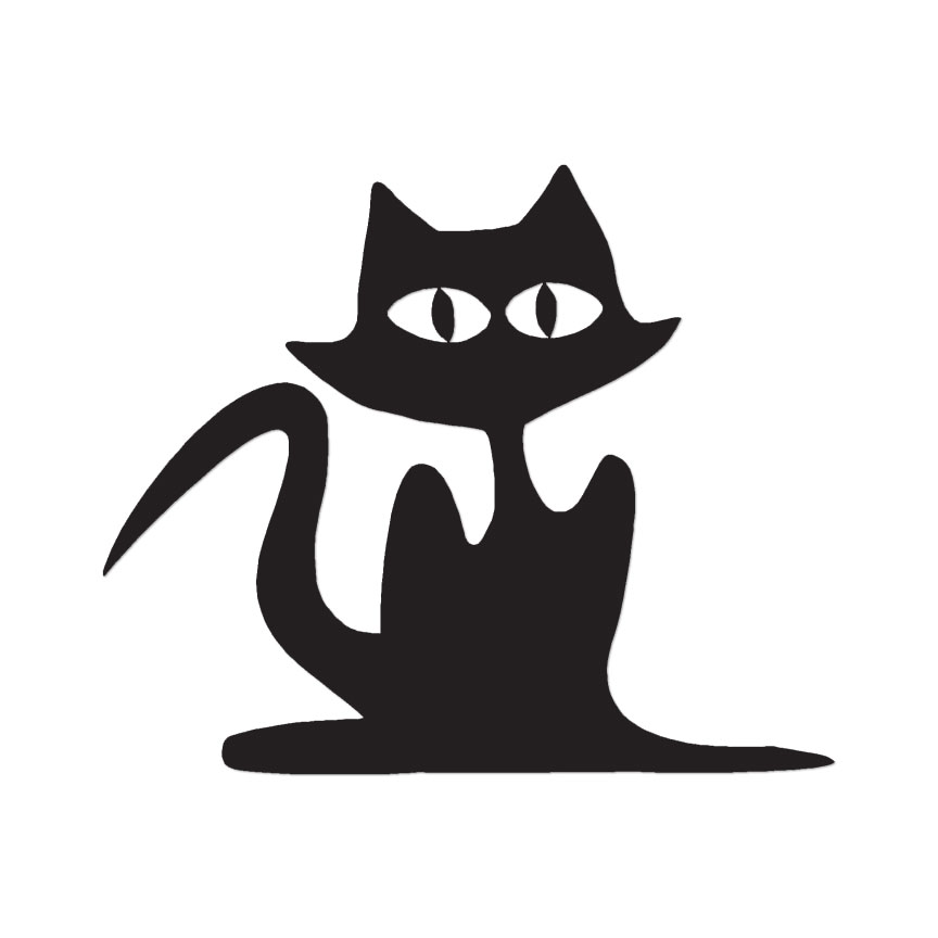 Cat Creepy Scary Eyes – Vinyl Decal Sticker – Multiple Colors & Sizes – ebn2355