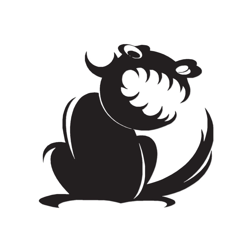 Squirrel Monster Evil Art – Decal Sticker – Multiple Colors & Sizes – ebn2374