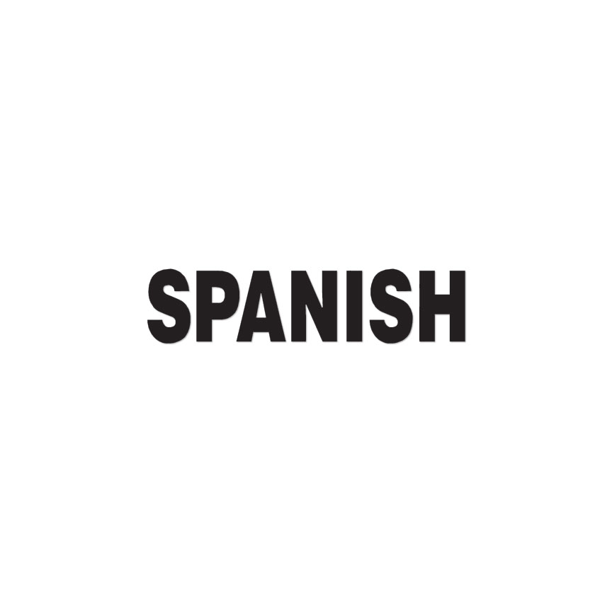 Spanish – Class School – Decal Sticker – Multiple Colors & Sizes – ebn2746