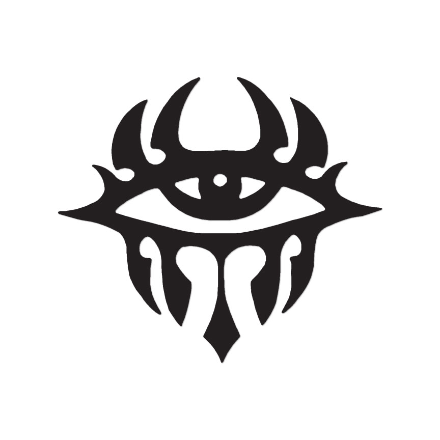 Evil Eye Glare Tribal – Vinyl Decal Sticker – Multiple Color & Sizes – ebn276
