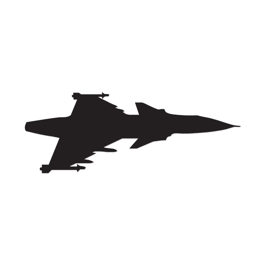 Fighter Jet Missile – Vinyl Decal Sticker – Multiple Colors & Sizes – ebn2831