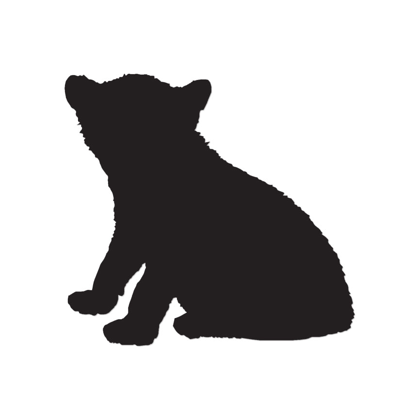 Baby Cougar Panther Cub – Decal Sticker – Multiple Colors & Sizes – ebn2852