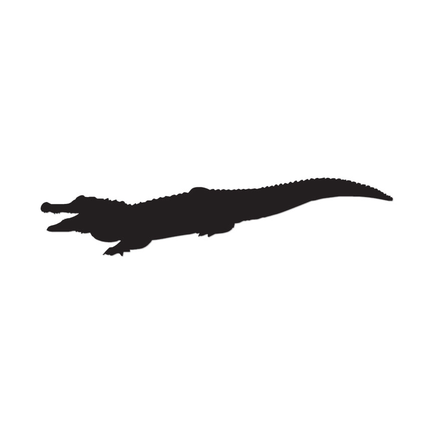 Alligator Crocodile Croc – Decal Sticker – Multiple Colors & Sizes – ebn2858