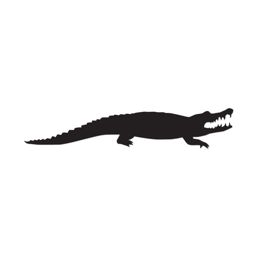Alligator Crocodile – Vinyl Decal Sticker – Multiple Colors & Sizes – ebn2859