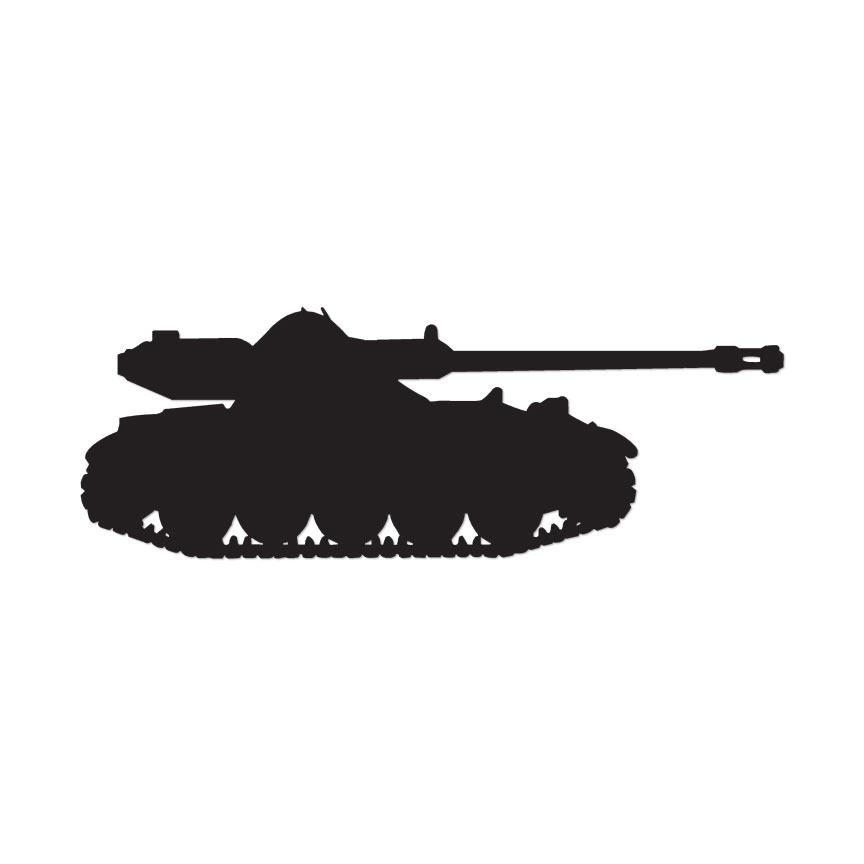 Tank M4 Sherman Military – Decal Sticker – Multiple Colors & Sizes – ebn3023