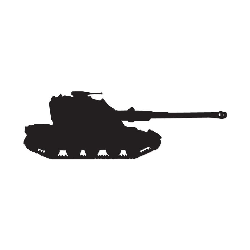 Tank Military Panther – Vinyl Decal Sticker – Multiple Colors & Sizes – ebn3027