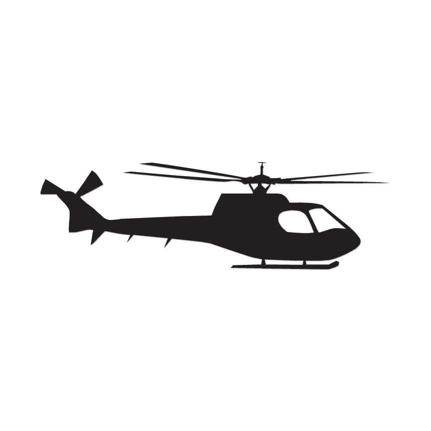 Huey Copter Helicopter – Vinyl Decal Sticker – Multiple Colors & Sizes – ebn3065