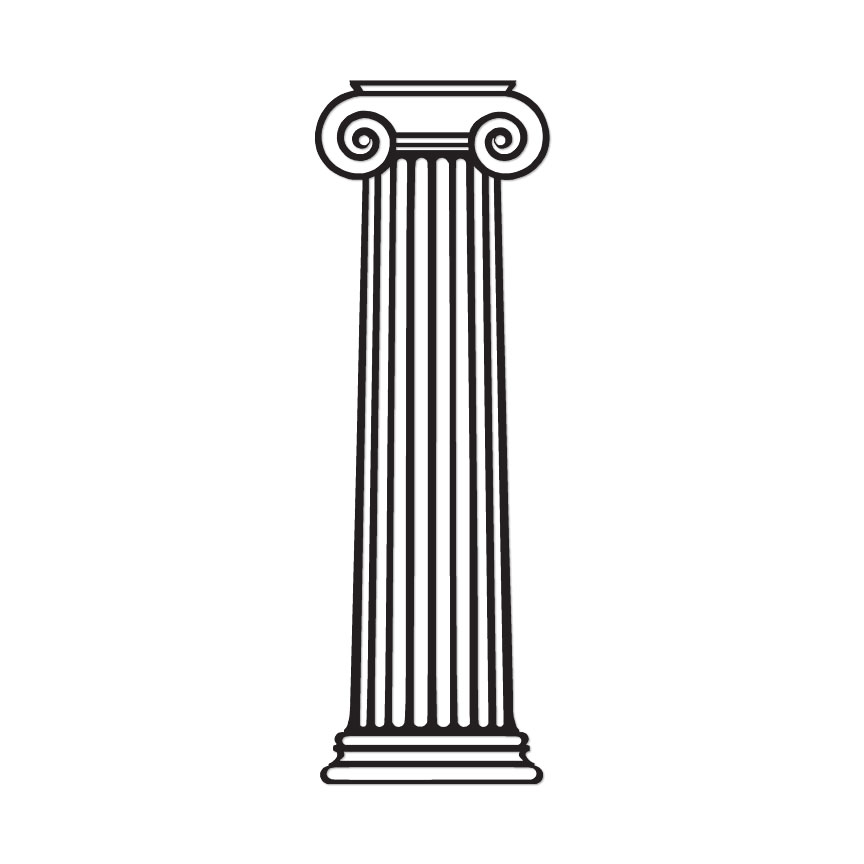 Column Decorative – Vinyl Decal Sticker – Multiple Colors & Sizes – ebn3090