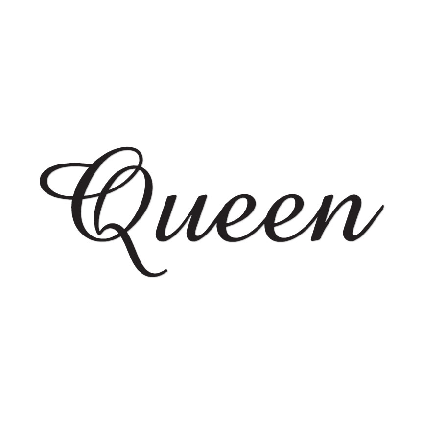 - Vinyl & Queen Colors ebn3165 - - Sizes Decal Cute Font - | Sticker Multiple eBay