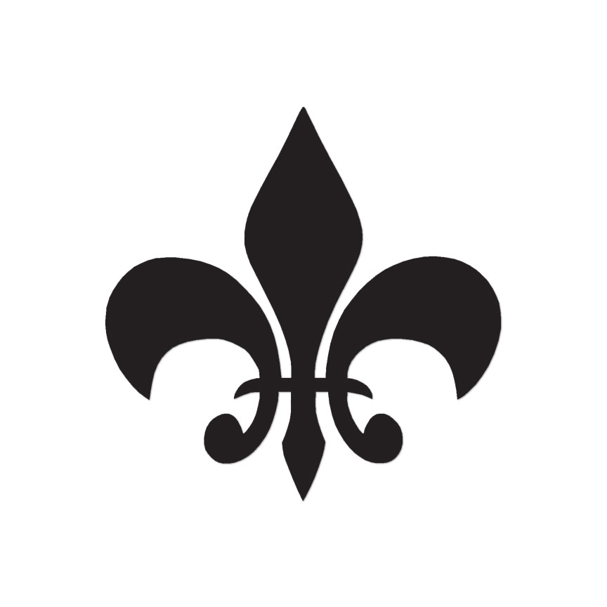 Fleur De Lis - Vinyl Decal Sticker - Multiple Color & Sizes - ebn318