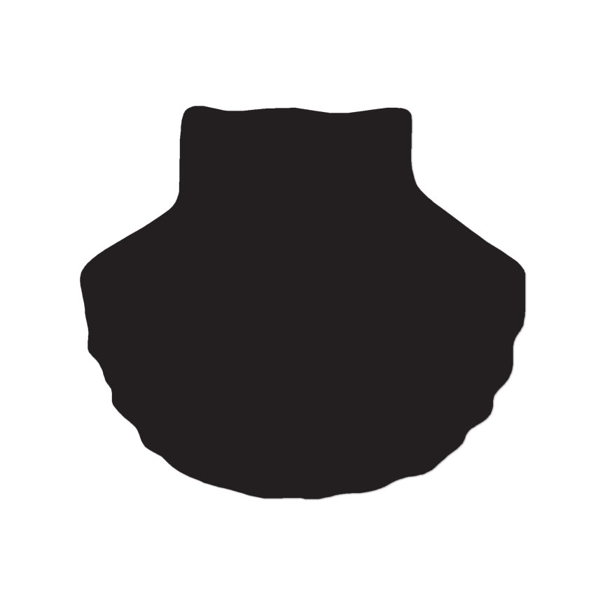 Clam Shell – Vinyl Decal Sticker – Multiple Colors & Sizes – ebn3231