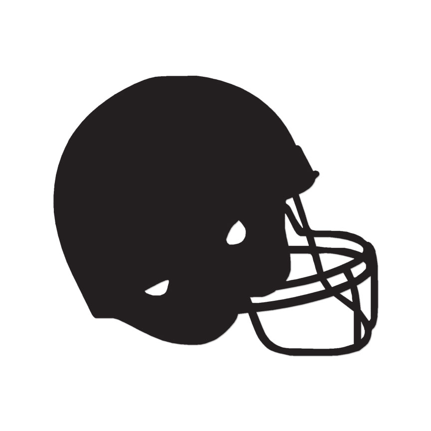 Football Helmet Sports – Decal Sticker – Multiple Color & Sizes – ebn326