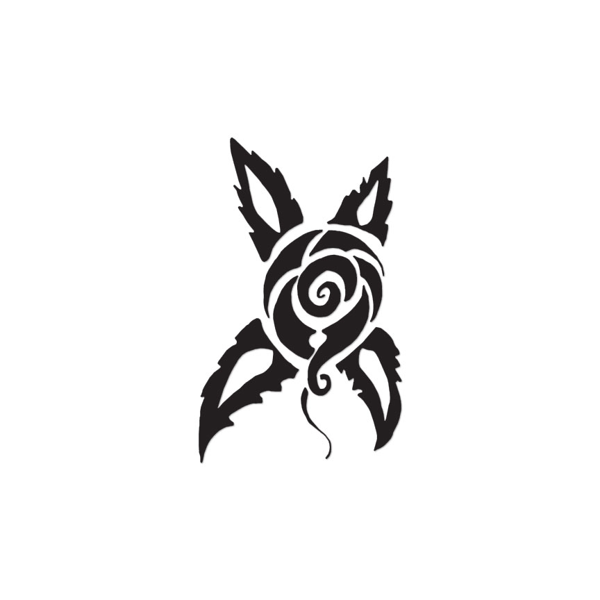 Rose Flower – Vinyl Decal Sticker – Multiple Colors & Sizes – ebn3325