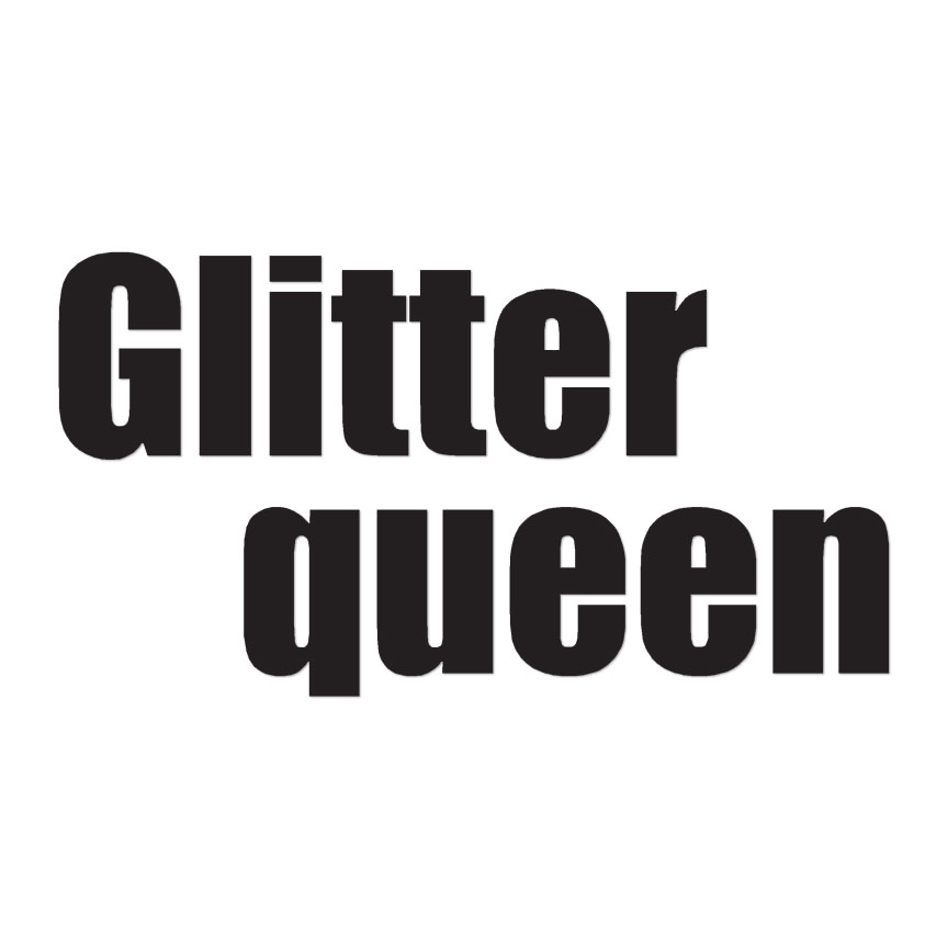 Glitter Queen – Vinyl Decal Sticker – Multiple Colors & Sizes – ebn3453